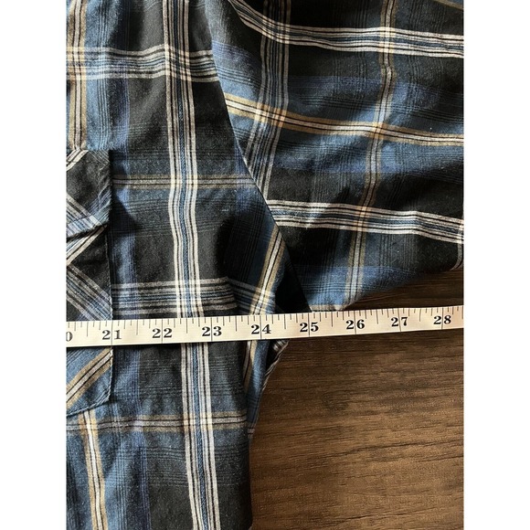 Gibson Plaid Long Sleeve Size 2XL Western Button Down Pearl Snap Shirt Cowboy - Picture 6 of 7